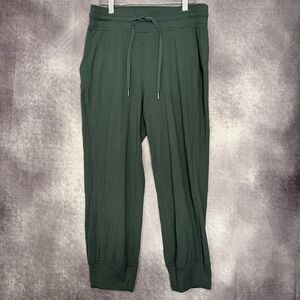 Lululemon Ready To Rulu High Rise Cropped Joggers Women Size 8 Olive